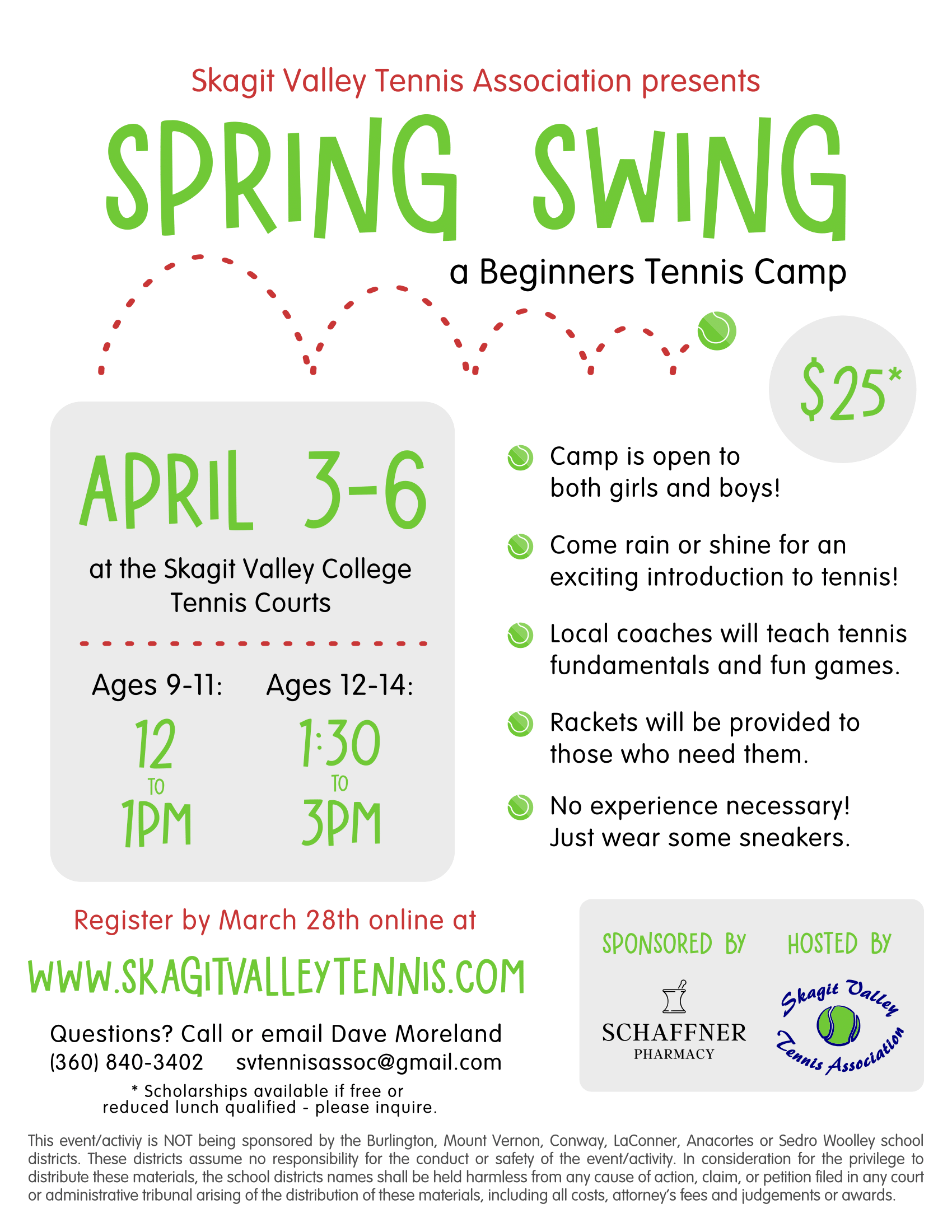 Skagit Valley Tennis Association 2023