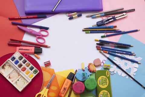 Colorful School Supplies