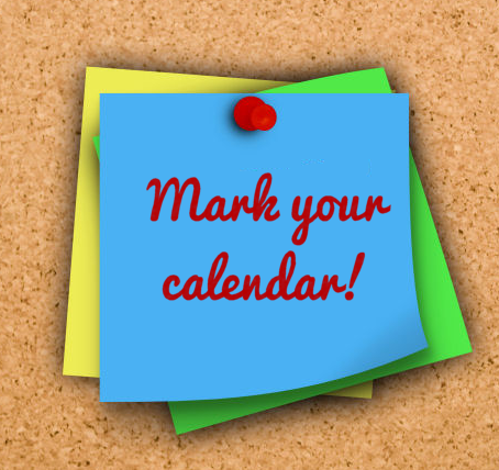 Mark your Calendar!